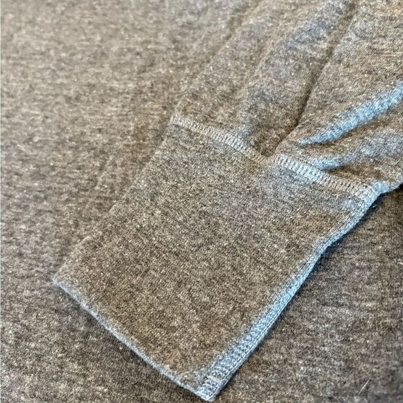 LL Bean Double Layer Long Sleeve Shirt Wool Blend Crew Neck Gray Mens XL - Picture 4 of 8